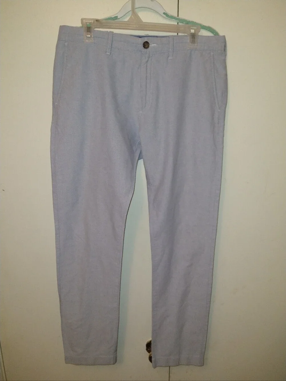 J Crew Driggs 100% Cotton Blue Chino Pants Men's sz 32x32.